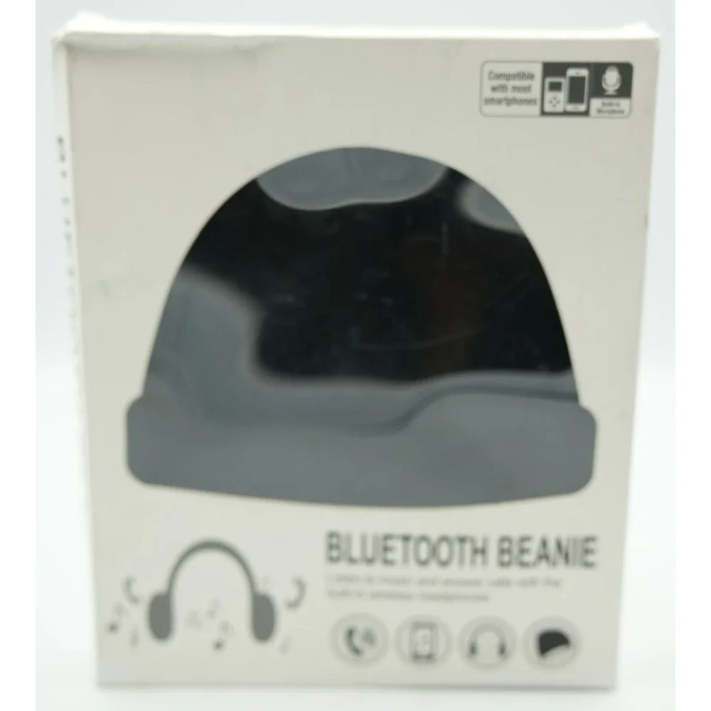 Bluetooth Beanie Hat with Built-In Headphones – Wireless‎ Music & Call Control